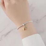 Piramis és Szfinx ezüst függő charm