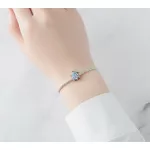 Kék lila Tengeri teknős ezüst charm