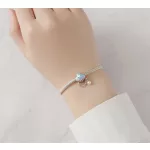 Kagyló láncos gyönggyel ezüst charm