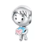 Kisfiú figura ezüst charm
