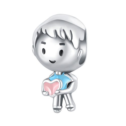 Kisfiú figura ezüst charm
