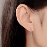 Tengeri csillag és rák felemás ezüst fülbevaló