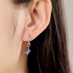 Tengeri csillag és rák felemás ezüst fülbevaló