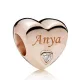 Anya Rozéarany Szív Charm