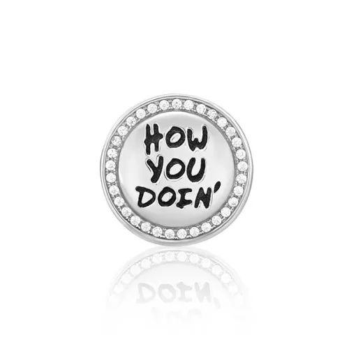 "How you doin'" Ezüst Charm 