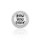 "How you doin'" Ezüst Charm 