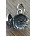 Kinyitható medál "Today Tomorrow Always" felirattal ezüst charm