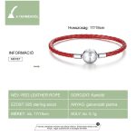 Bőr karkötő ezüst zárral 19 cm hosszú