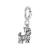 Yorkshire terrier charm – patentkapcsos ezüst kiskutya függő