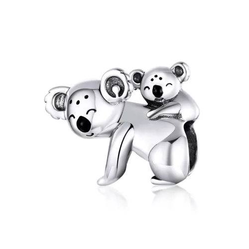 Koala Ölelés ezüst charm