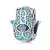 Hamsa kéz (Fatima keze) ezüst charm türkiz zománccal