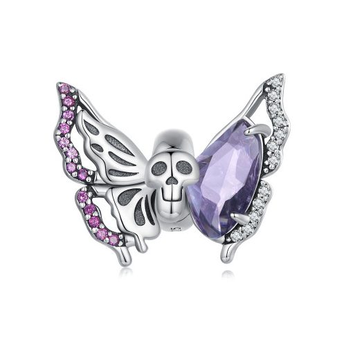 Pillangoba-foglalt-koponya-ezust-charm