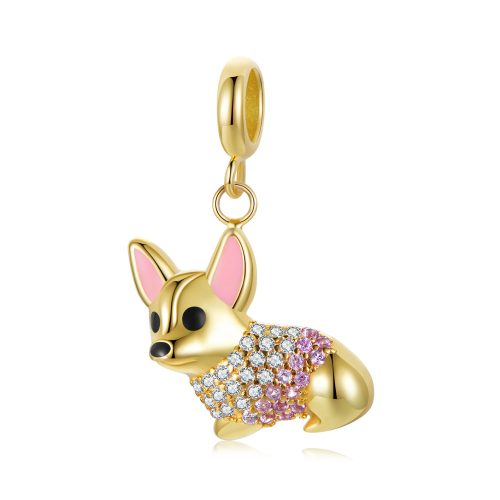 Welsh-corgi-kutyus-ezust-charm
