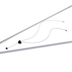 Ezüst nyaklánc fekete szívekkel