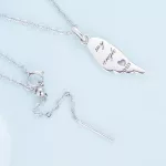 Ezüst nyaklánc angyalszárny medállal