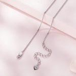 Ezüst nyaklánc anya lánya szíves medállal