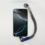 Földszínű Bohém Kék Díszítéssel - Telefon Csuklópánt