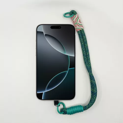Óceánzöld Bohém - Telefon Csuklópánt