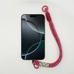 Málnarózsaszín Bohém - Telefon Csuklópánt