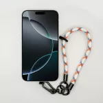 Fehér-Kék-Narancs Mintás - Karabineres Telefon Csuklópánt