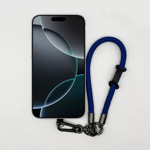 Egyszínű Királykék - Karabineres Telefon Csuklópánt