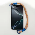 Narancs-Kék Mintás Rövid Telefonpánt Csuklóra