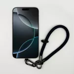 Egyszínű Fekete - Karabineres Telefon Csuklópánt