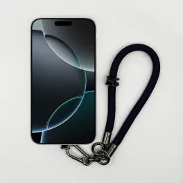 Egyszínű Sötétkék - Karabineres Telefon Csuklópánt