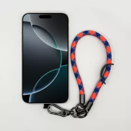 Korall-Kék Mintás - Karabineres Telefon Csuklópánt