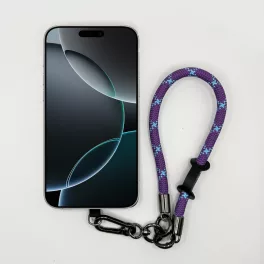 Lila-Kék Csillag - Karabineres Telefon Csuklópánt