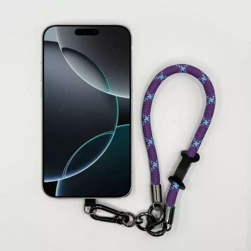 Lila-Kék Csillag - Karabineres Telefon Csuklópánt