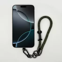 Terepzöld Szemcsés - Karabineres Telefon Csuklópánt