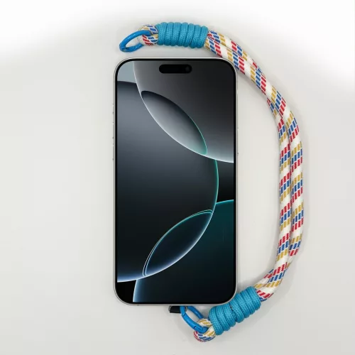 Tengerész Mintás Rövid Telefonpánt Csuklóra Kék Díszítéssel