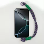 Lila-Zöld Mintás Rövid Telefonpánt Csuklóra