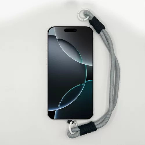 Világosszürke és Fekete Rövid Telefonpánt Csuklóra