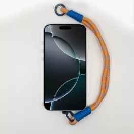 Narancs-Kék Mintás Rövid Telefonpánt Csuklóra