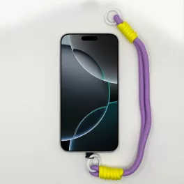   Levendulalila és Élénksárga Rövid Telefonpánt Csuklóra