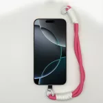 Magenta és Fehér Rövid Telefonpánt Csuklóra