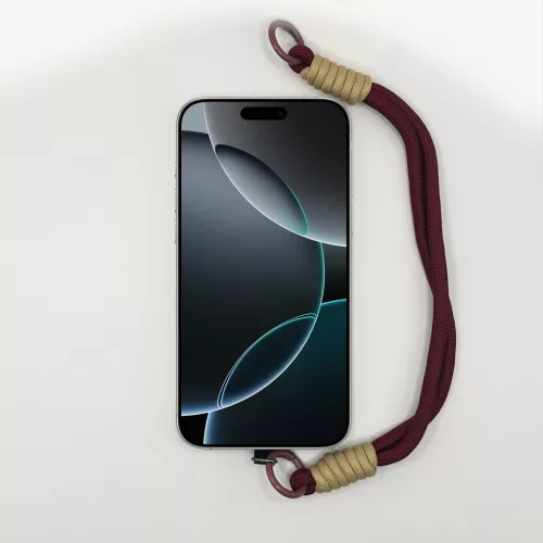 Bordó és Homokszín Rövid Telefonpánt Csuklóra