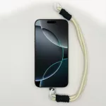 Krémfehér és Fekete Rövid Telefonpánt Csuklóra