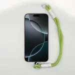 Limezöld és Fehér Rövid Telefonpánt Csuklóra