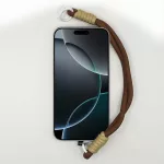 Csokoládébarna és Homokszín Rövid Telefonpánt Csuklóra