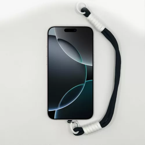 Fekete és Hófehér Rövid Telefonpánt Csuklóra