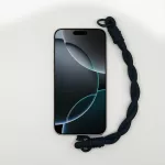 Egyszínű Fonott Fekete Rövid Telefonpánt Csuklóra