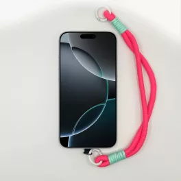 Korallpink és Mentazöld Rövid Telefonpánt Csuklóra