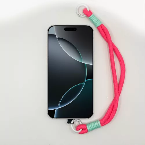 Korallpink és Mentazöld Rövid Telefonpánt Csuklóra