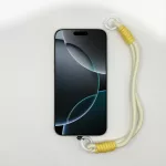 Krémfehér és Napsárga Rövid Telefonpánt Csuklóra