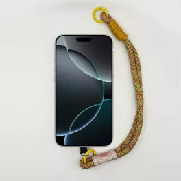 Mustárszínű Bohém - Telefon Csuklópánt
