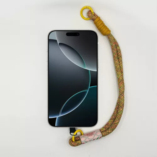 Mustárszínű Bohém - Telefon Csuklópánt