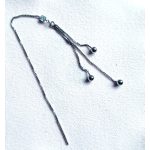 Bogyós Áthúzós Ezüst Fülbevaló